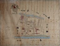 846312 Plattegrond van wijk E te Utrecht. Vermeld wordt onder andere de Steenweg, de Donkere Gaard, Mariaplaats en de ...